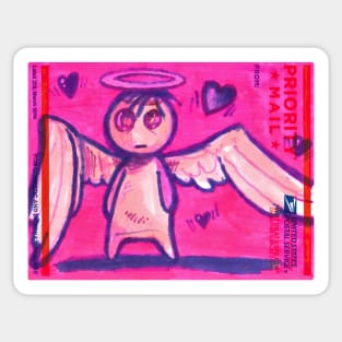 Pink Angel Slap (book version) Sticker